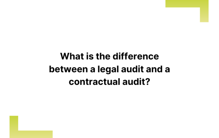 What is the difference between a legal audit and a contractual audit?